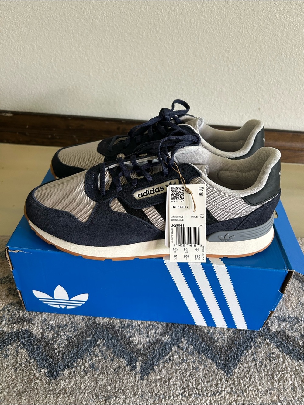 adidas Trezioid 2 Sneakers in Navy and Gray